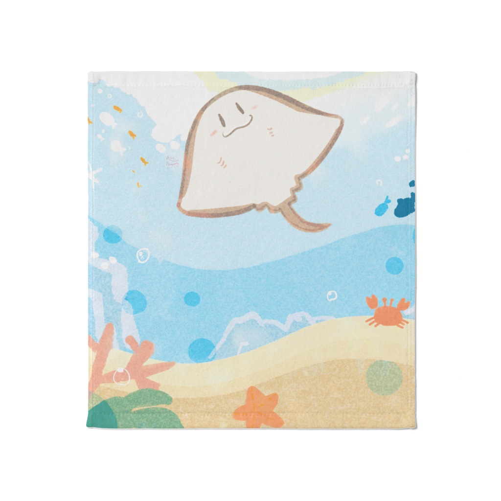 海中散歩にゅんぐちエイタオル