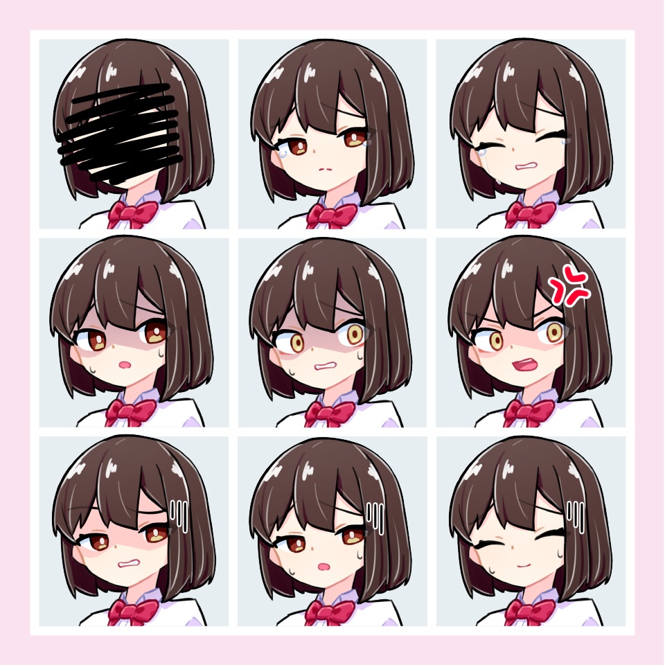 【TRPG立ち絵素材】普通の女子高生|NPC|学園・日常