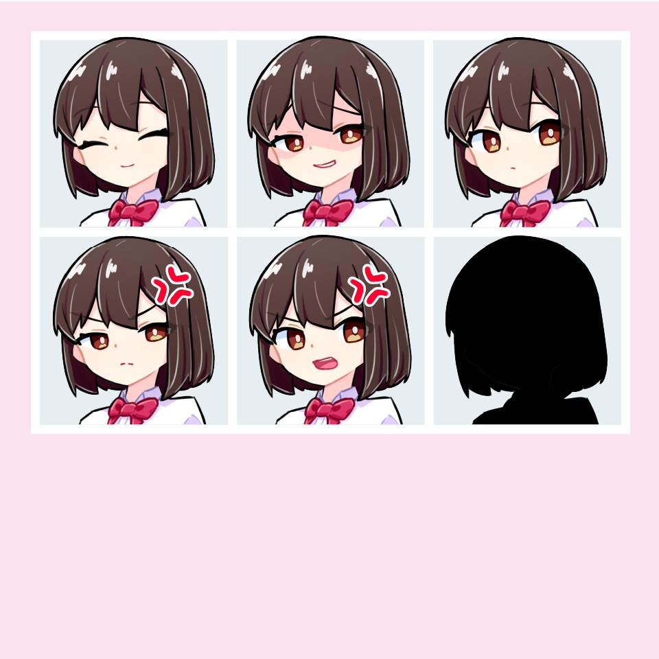 【TRPG立ち絵素材】普通の女子高生|NPC|学園・日常