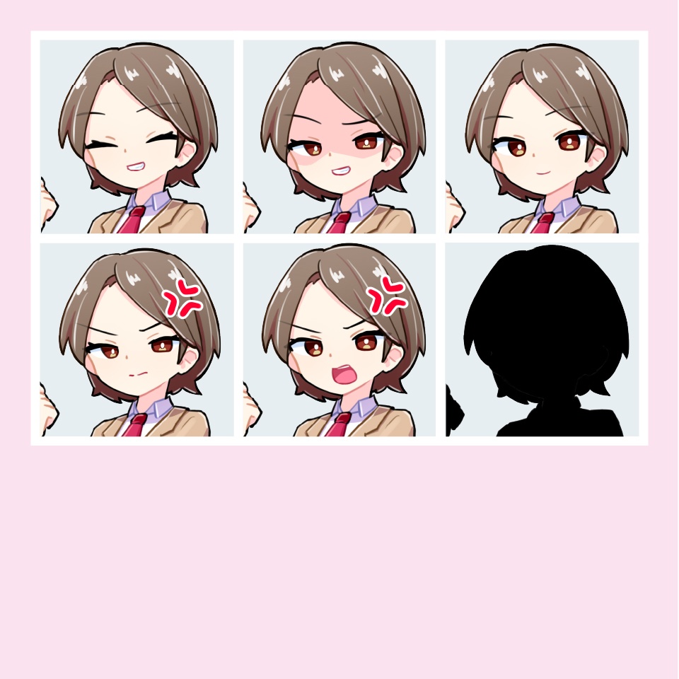 【TRPG立ち絵素材】元気な女子高生|NPC|学園・日常