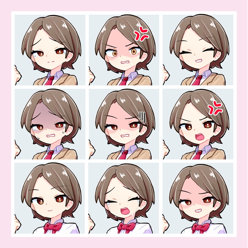 【TRPG立ち絵素材】元気な女子高生|NPC|学園・日常