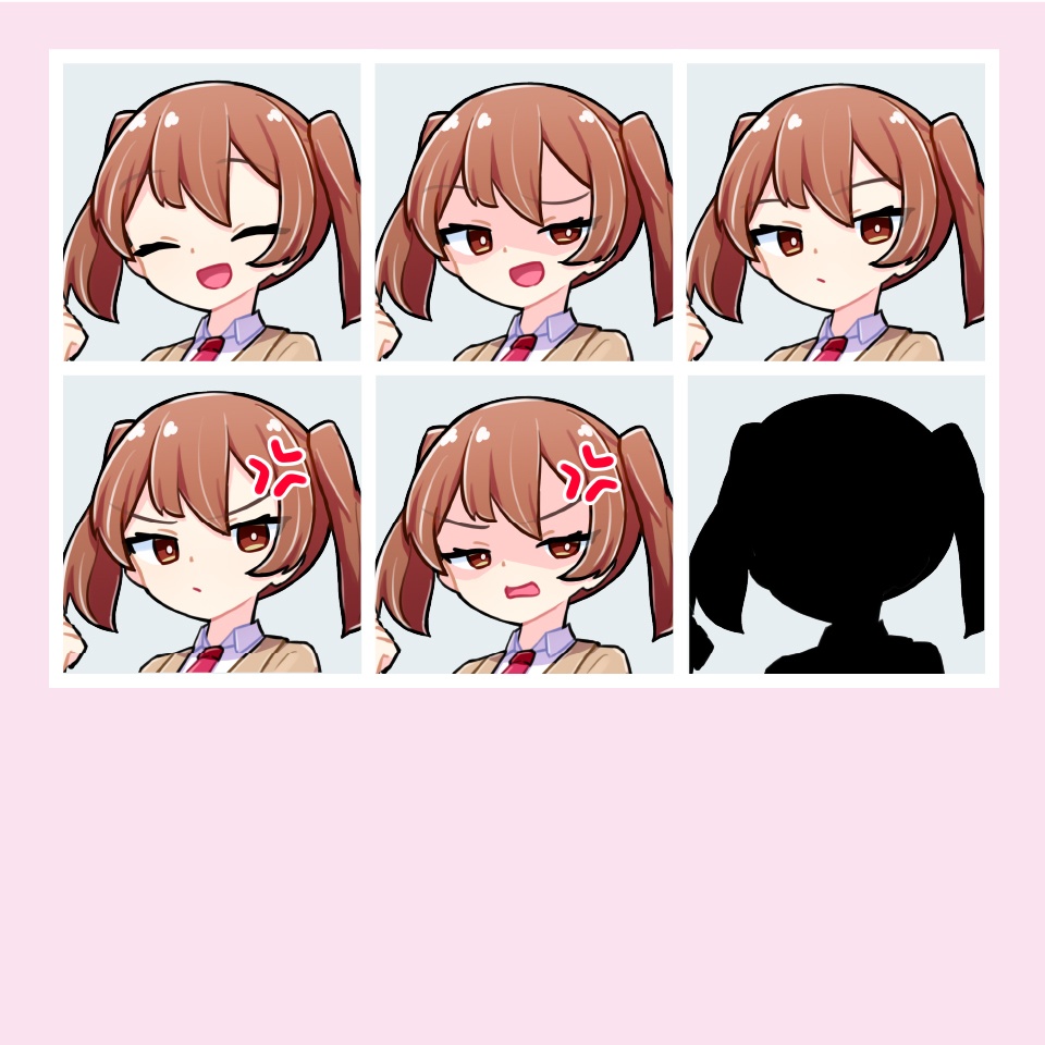【TRPG立ち絵素材】ツンデレな女子高生|NPC|学園・日常