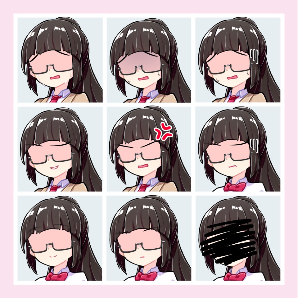 【TRPG立ち絵素材】真面目な女子高生|NPC|学園・日常