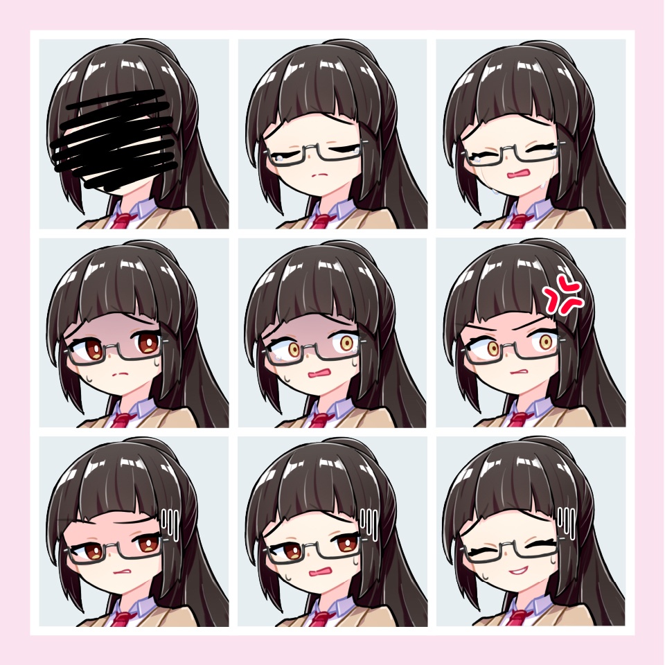 【TRPG立ち絵素材】真面目な女子高生|NPC|学園・日常