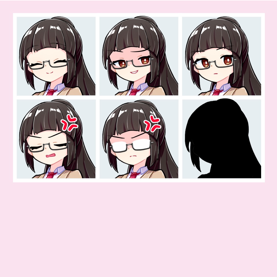 【TRPG立ち絵素材】真面目な女子高生|NPC|学園・日常