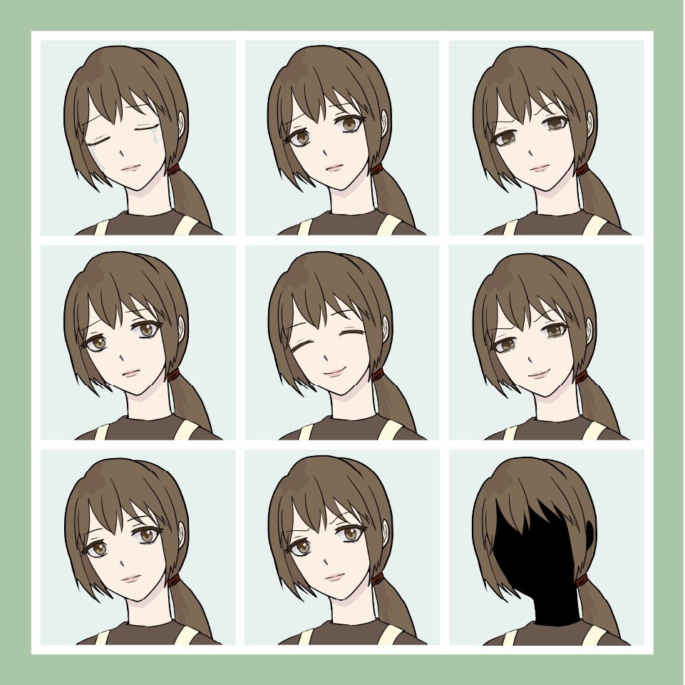 【TRPG立ち絵素材】現代村人:成人女|NPC|現代・日常【無料】