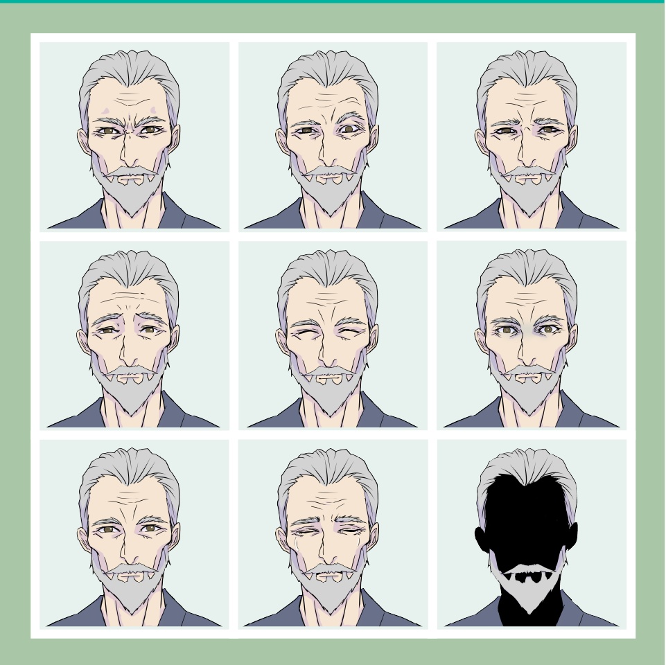 【TRPG立ち絵素材】現代村人:老人男|NPC|現代・日常【無料】