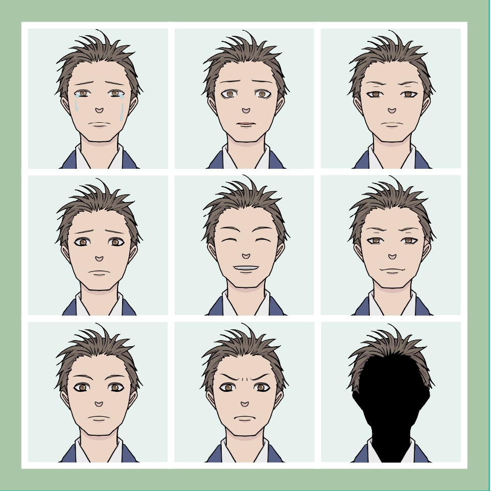 【TRPG立ち絵素材】現代村人:学生男|NPC|現代・日常【無料】