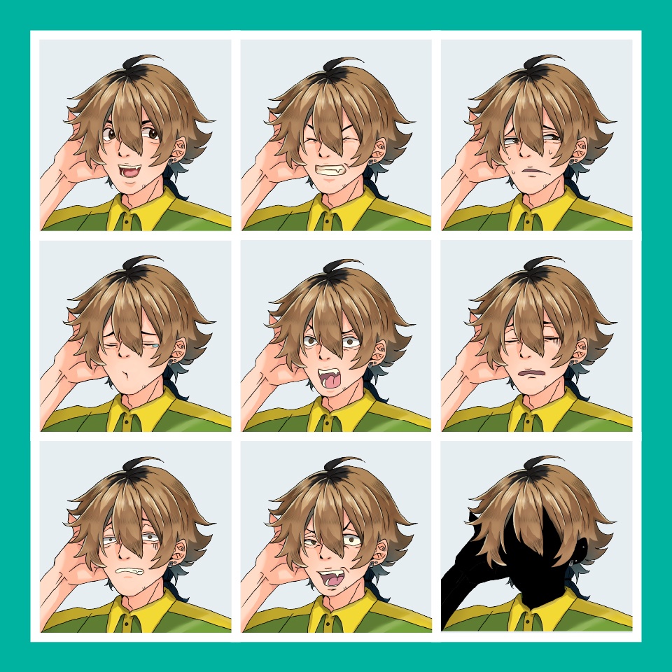 【TRPG立ち絵】茶髪のコンビニ店員|NPC|現代・日常