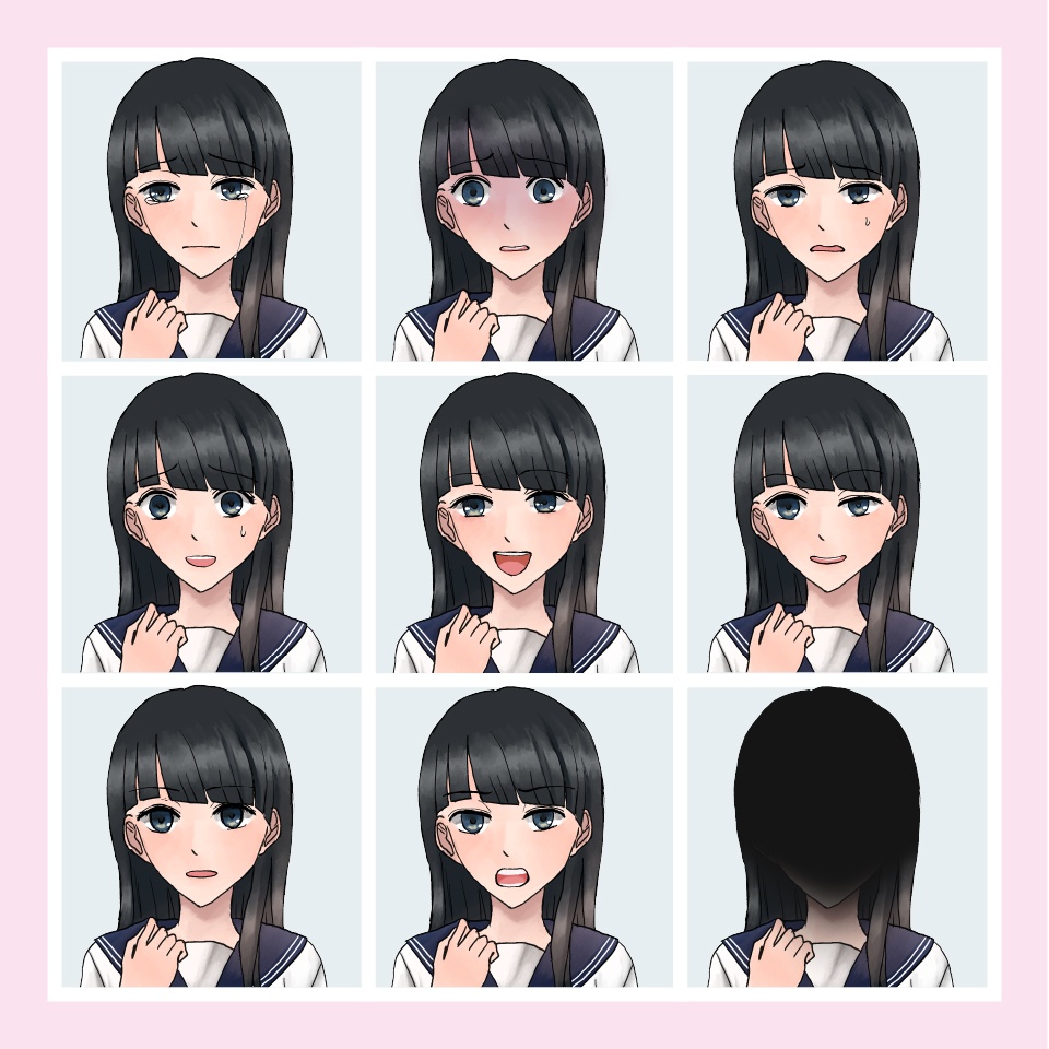 【TRPG立ち絵】清楚な女子学生|NPC|学園・日常【無料】