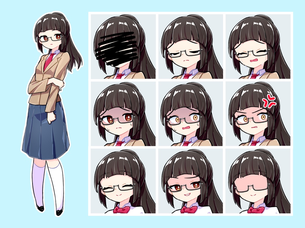 【TRPG立ち絵】よりどりみどりな女子学生セット|NPC|学園・日常