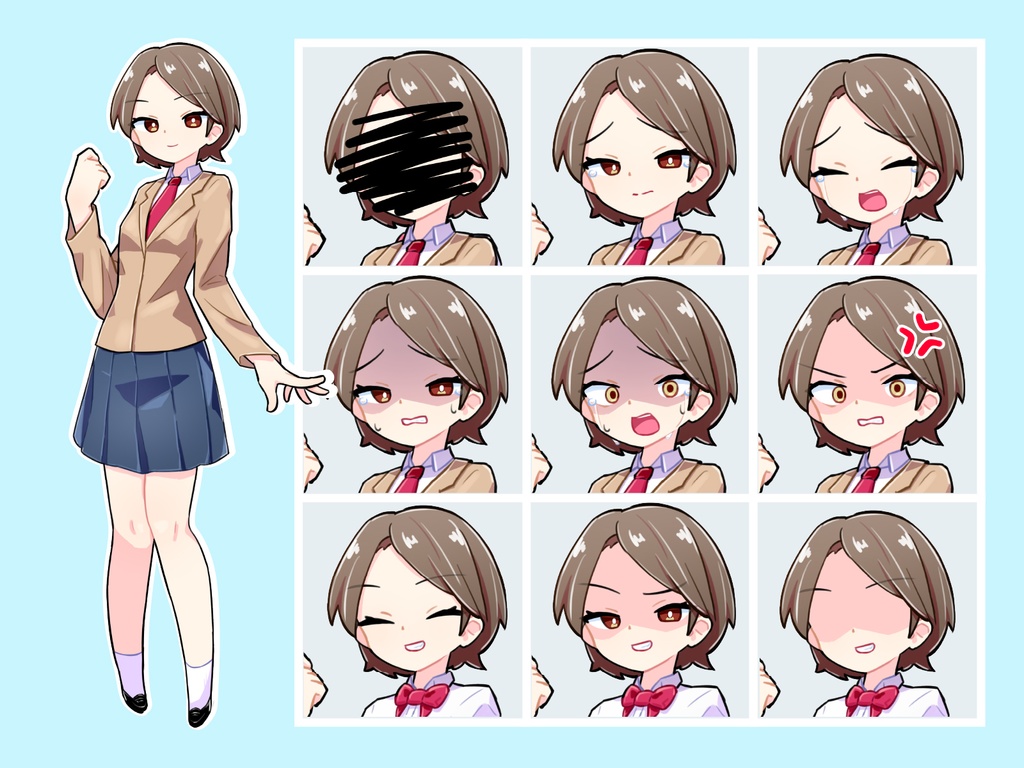 【TRPG立ち絵】よりどりみどりな女子学生セット|NPC|学園・日常