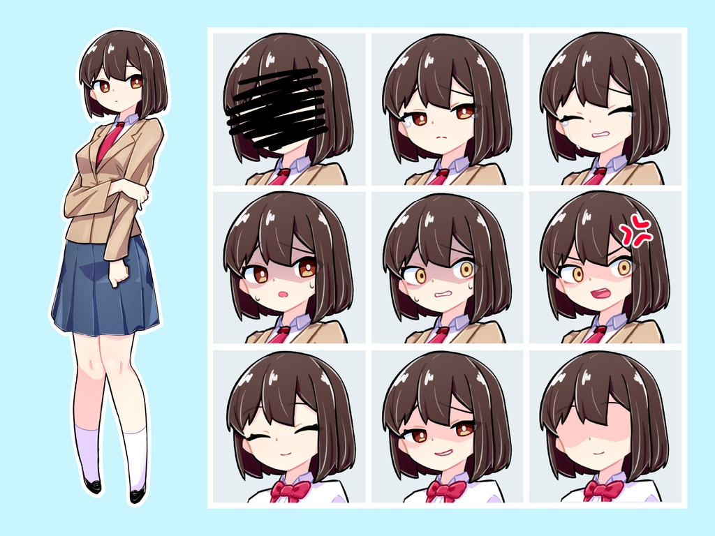 【TRPG立ち絵】よりどりみどりな女子学生セット|NPC|学園・日常