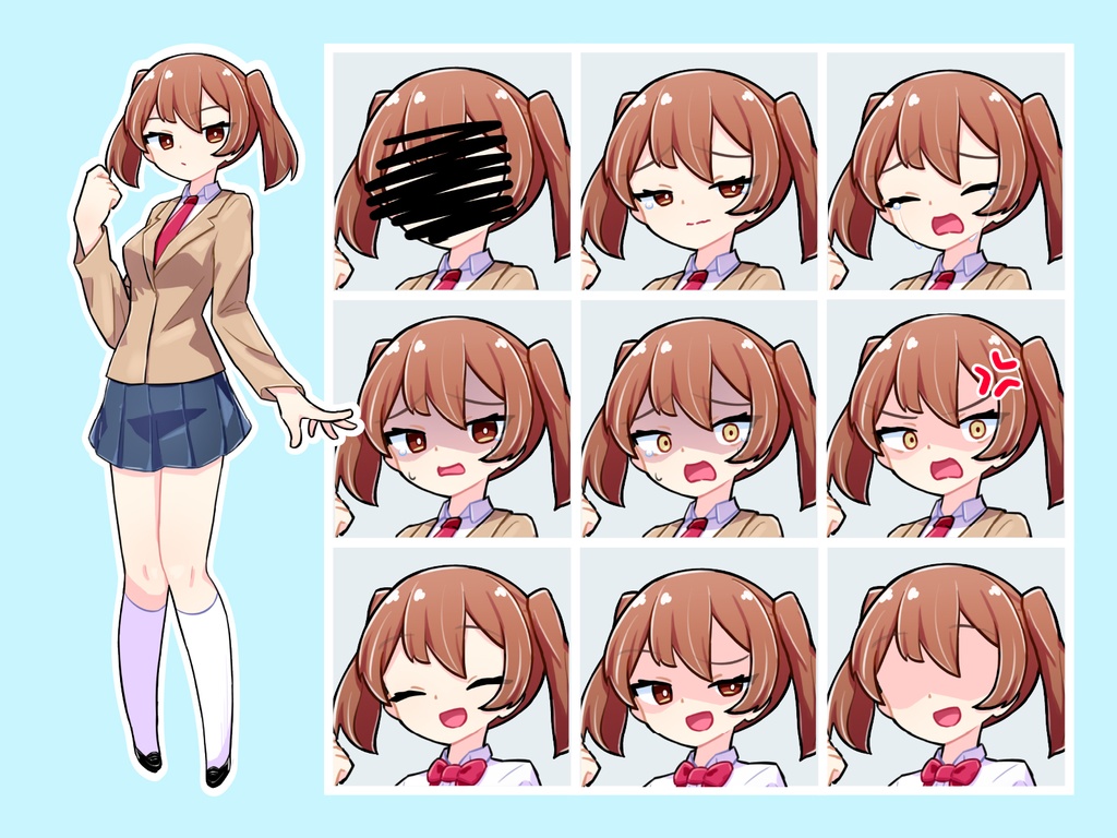 【TRPG立ち絵】よりどりみどりな女子学生セット|NPC|学園・日常