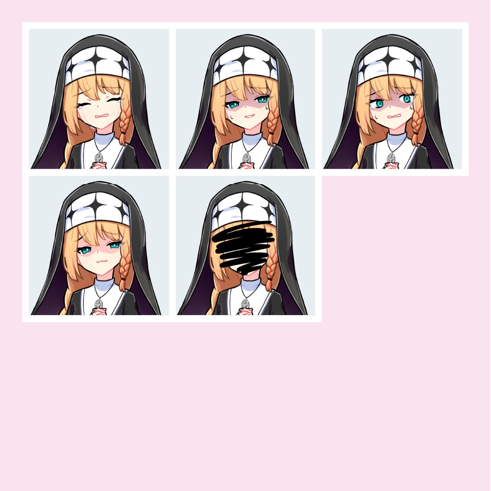 【TRPG立ち絵】あざといシスター|NPC|現代・日常