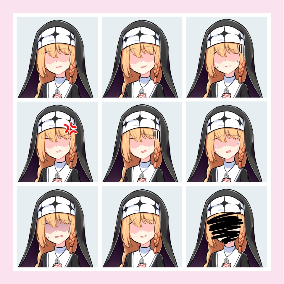 【TRPG立ち絵】あざといシスター|NPC|現代・日常