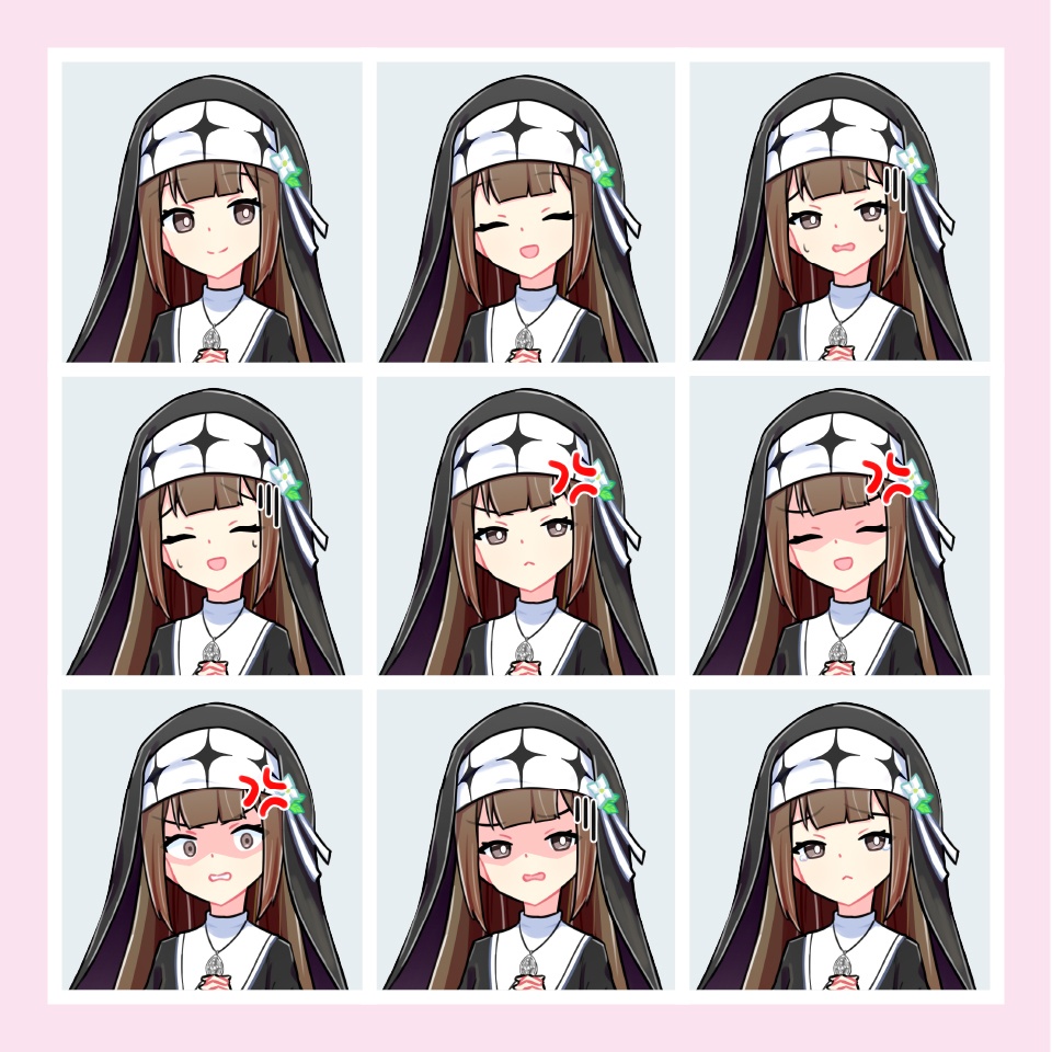 【TRPG立ち絵】清楚なシスター|NPC|現代・日常