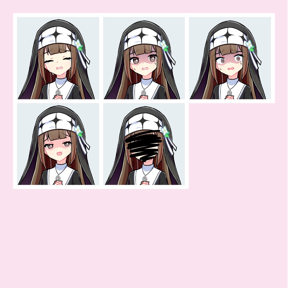 【TRPG立ち絵】清楚なシスター|NPC|現代・日常