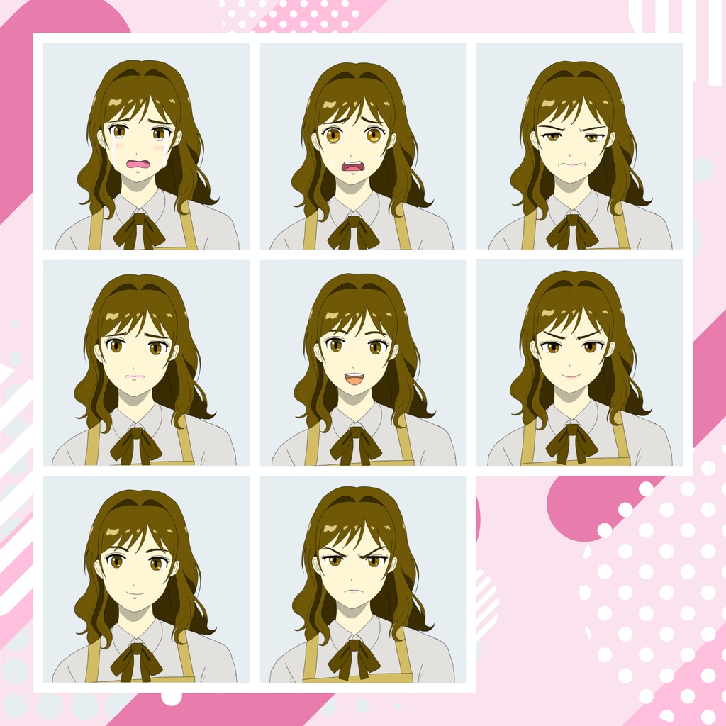 【TRPG立ち絵】カフェ店員女|NPC|現代・日常【無料】