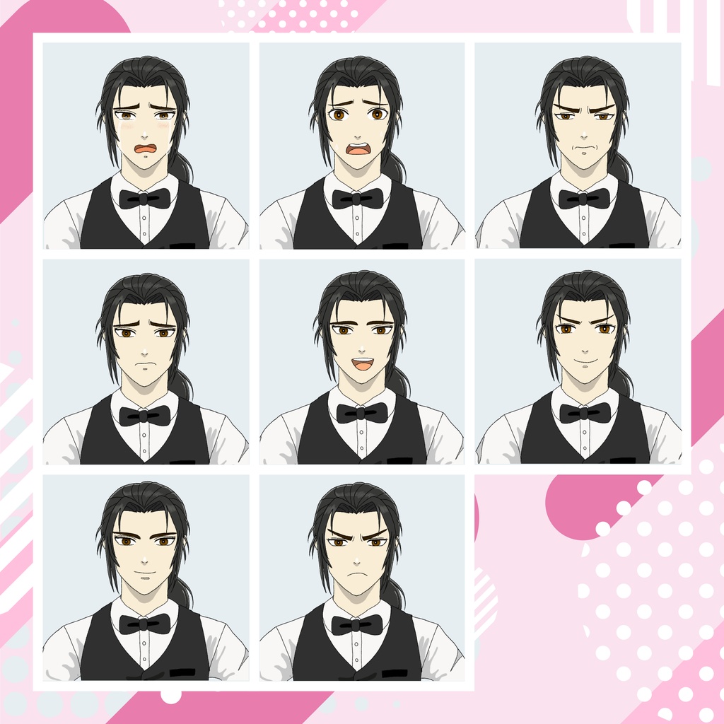 【TRPG立ち絵】バー店員男|NPC|現代・日常【無料】