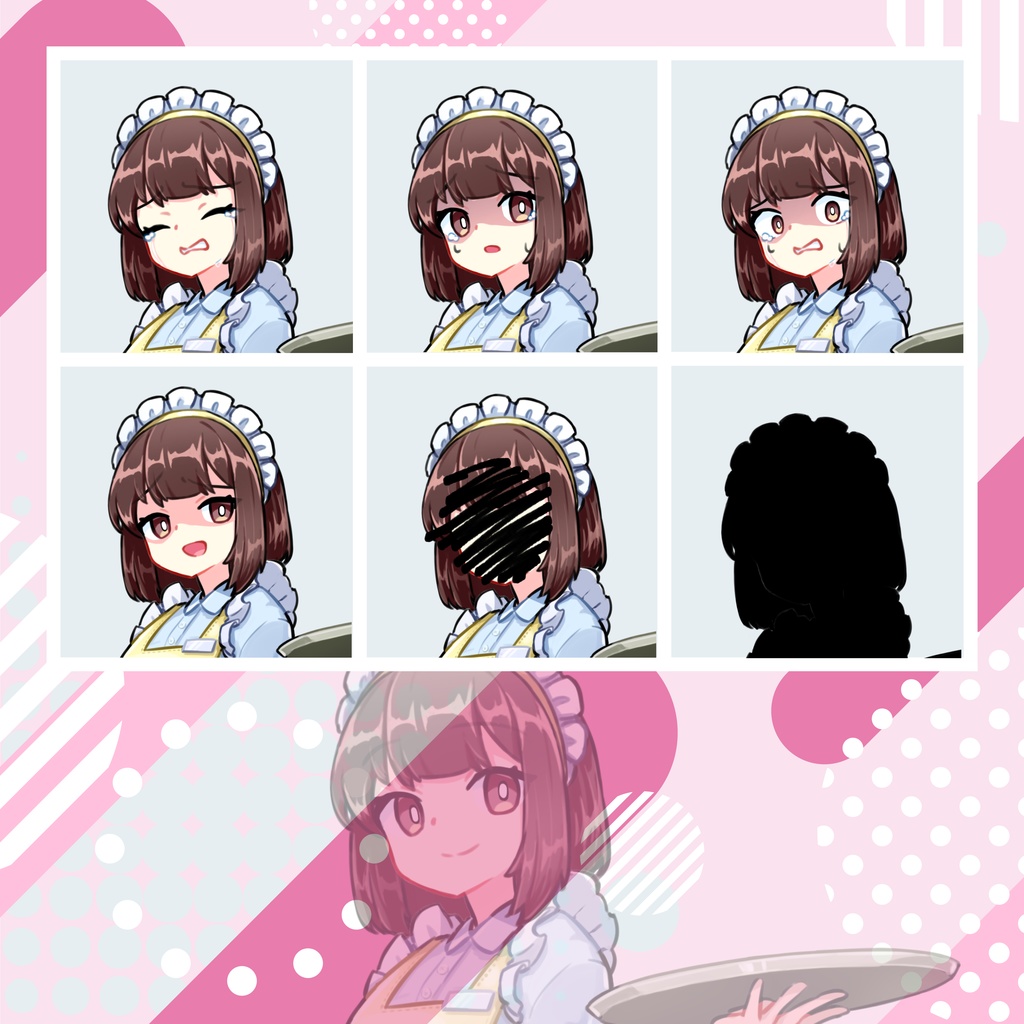 【TRPG立ち絵】清楚ウェイトレス|NPC|現代・日常