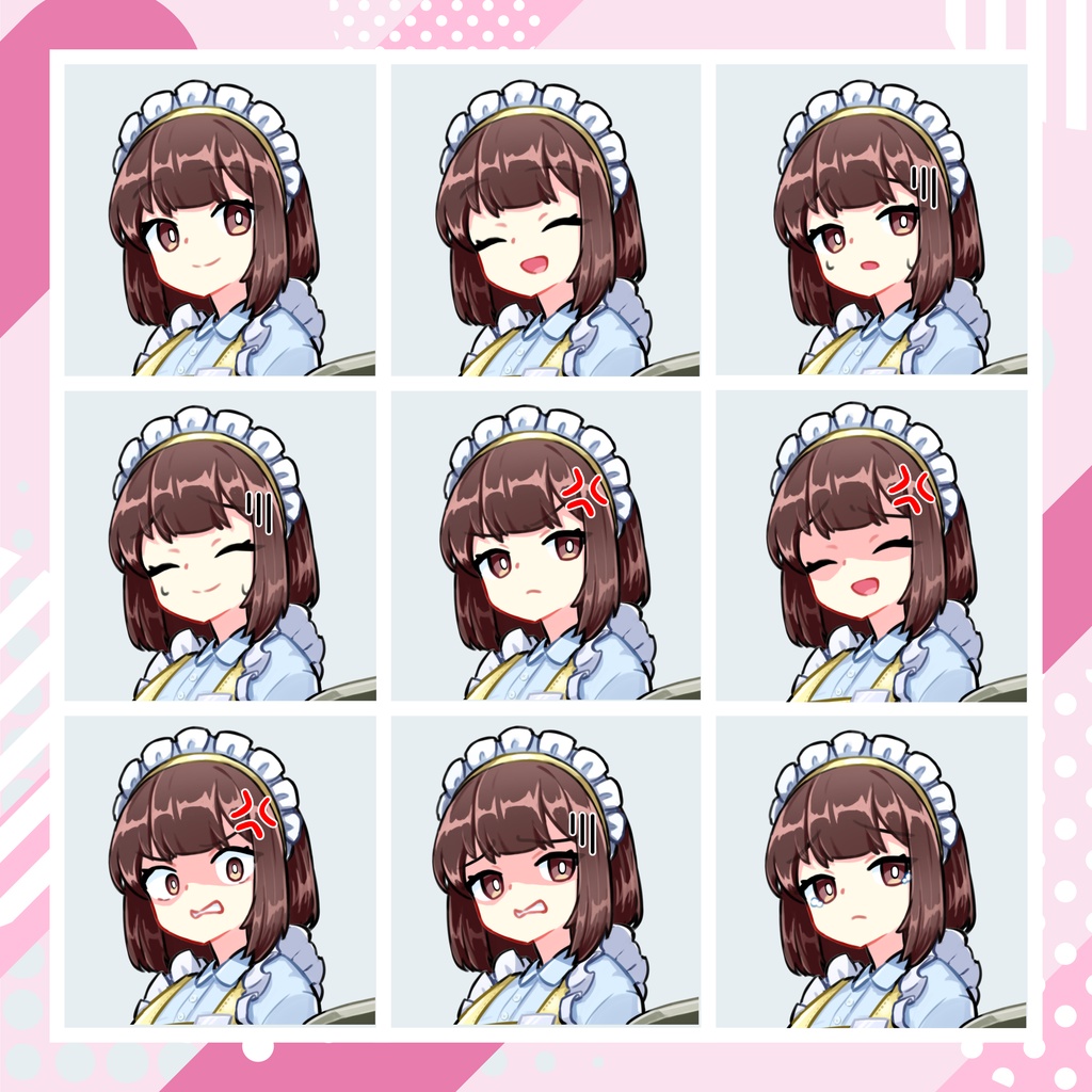 【TRPG立ち絵】清楚ウェイトレス|NPC|現代・日常