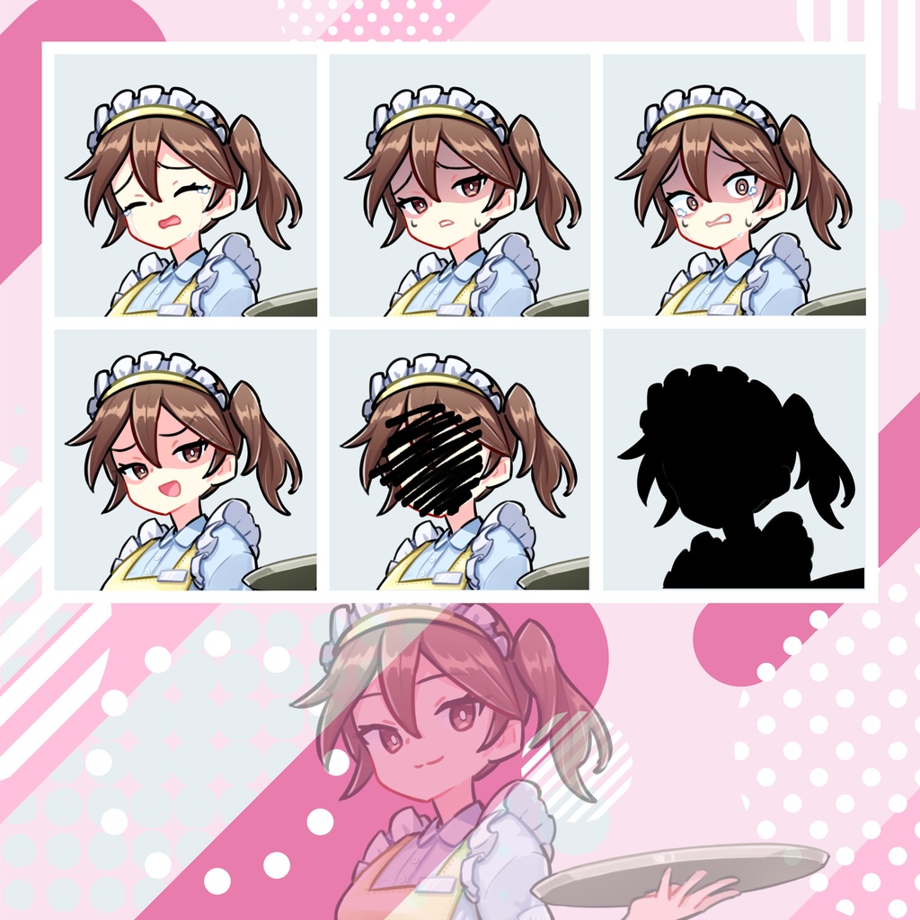 【TRPG立ち絵】元気ウェイトレス|NPC|現代・日常