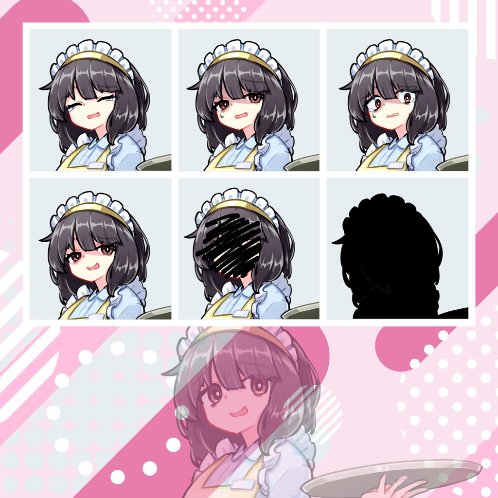 【TRPG立ち絵】社畜ウェイトレス|NPC|現代・日常