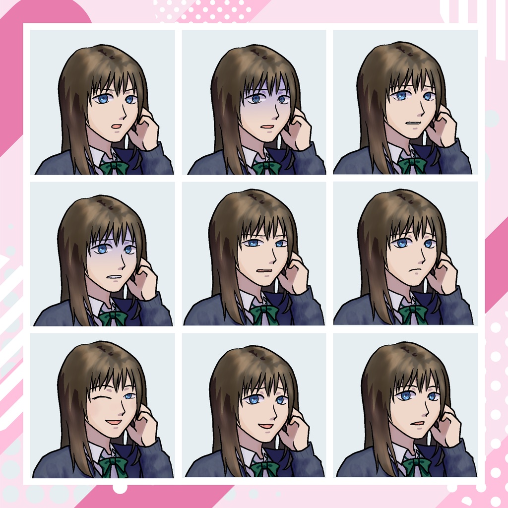 【TRPG立ち絵】女子学生|NPC|現代・日常【無料】