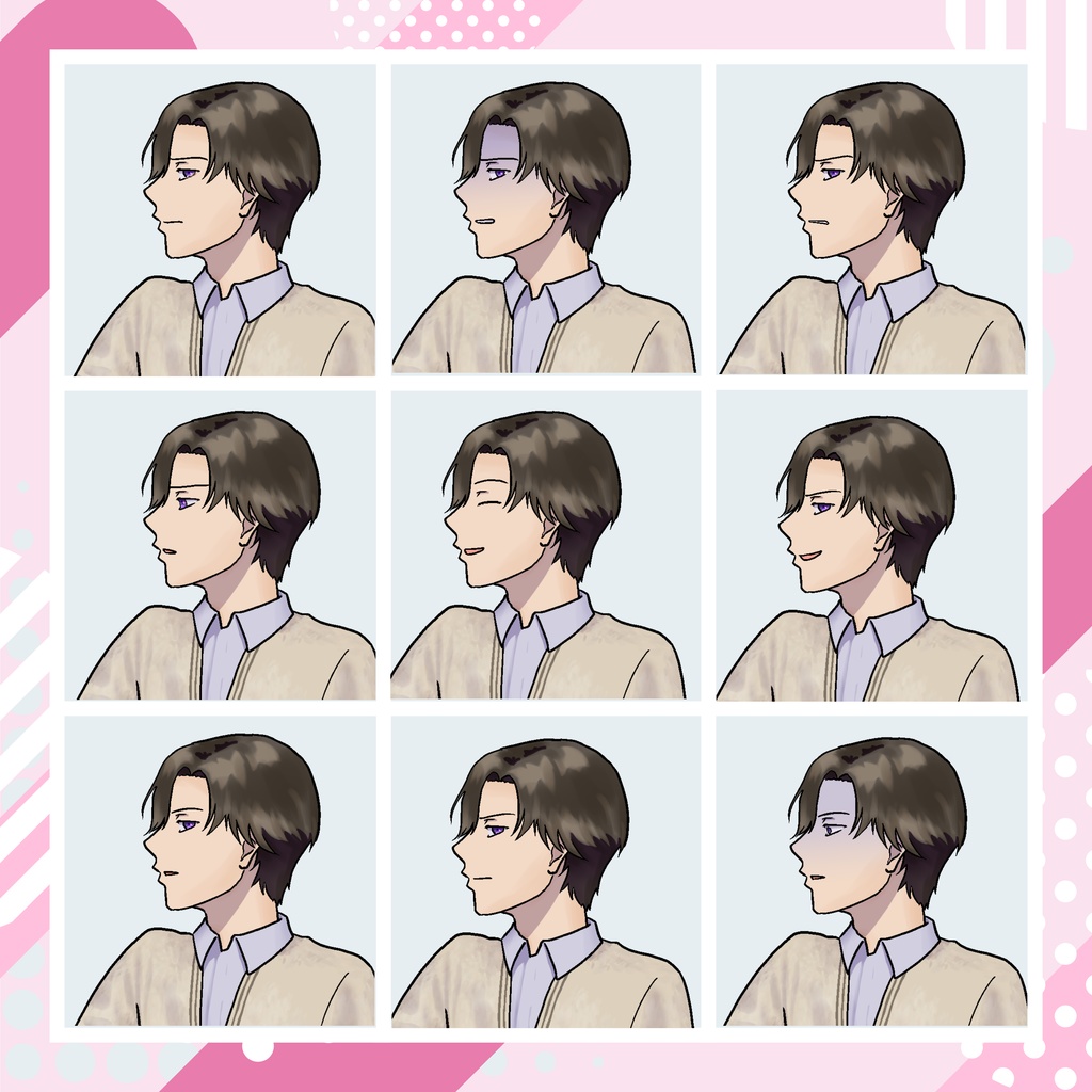 【TRPG立ち絵】男子学生|NPC|現代・日常【無料】