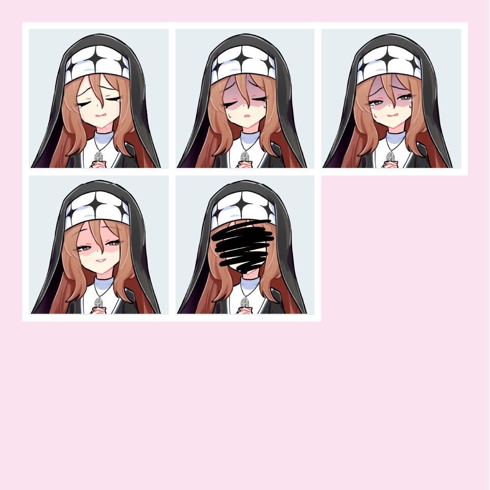 【TRPG立ち絵】ミステリアスなシスター|NPC|現代・日常