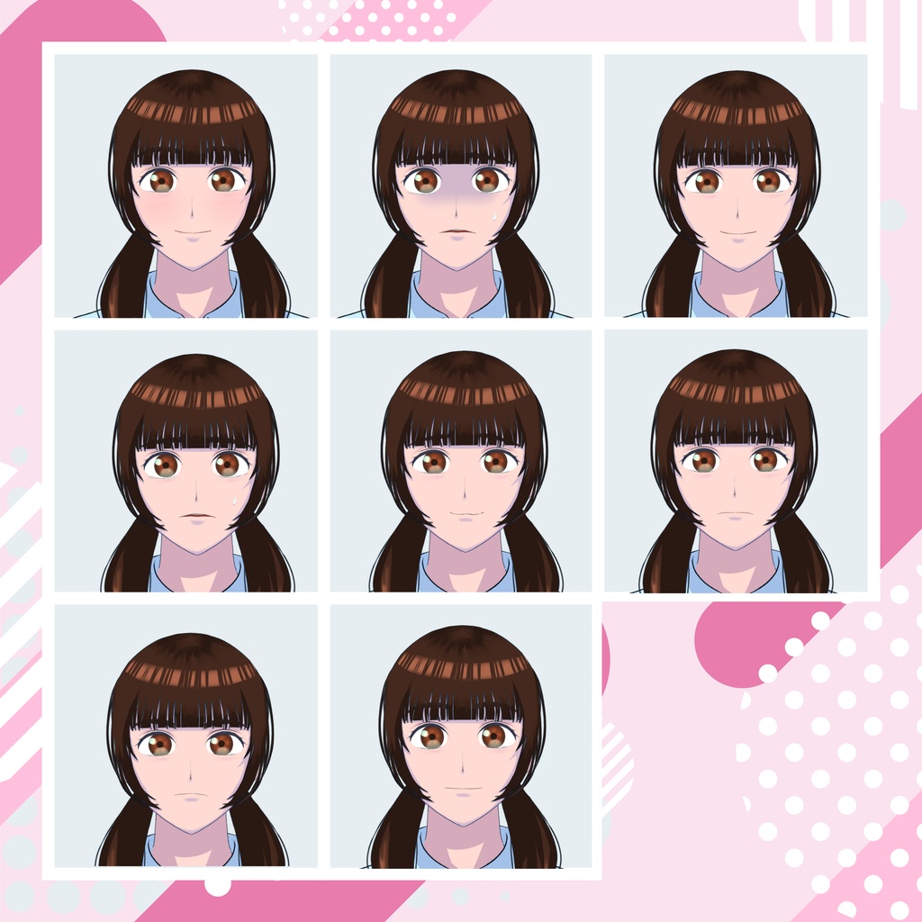 【TRPG立ち絵】女子高校生|NPC|現代・日常【無料】