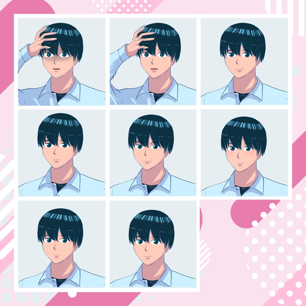 【TRPG立ち絵】男子高校生|NPC|現代・日常【無料】