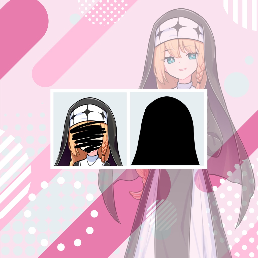 【TRPG立ち絵】飄々としたシスター|NPC|現代・日常