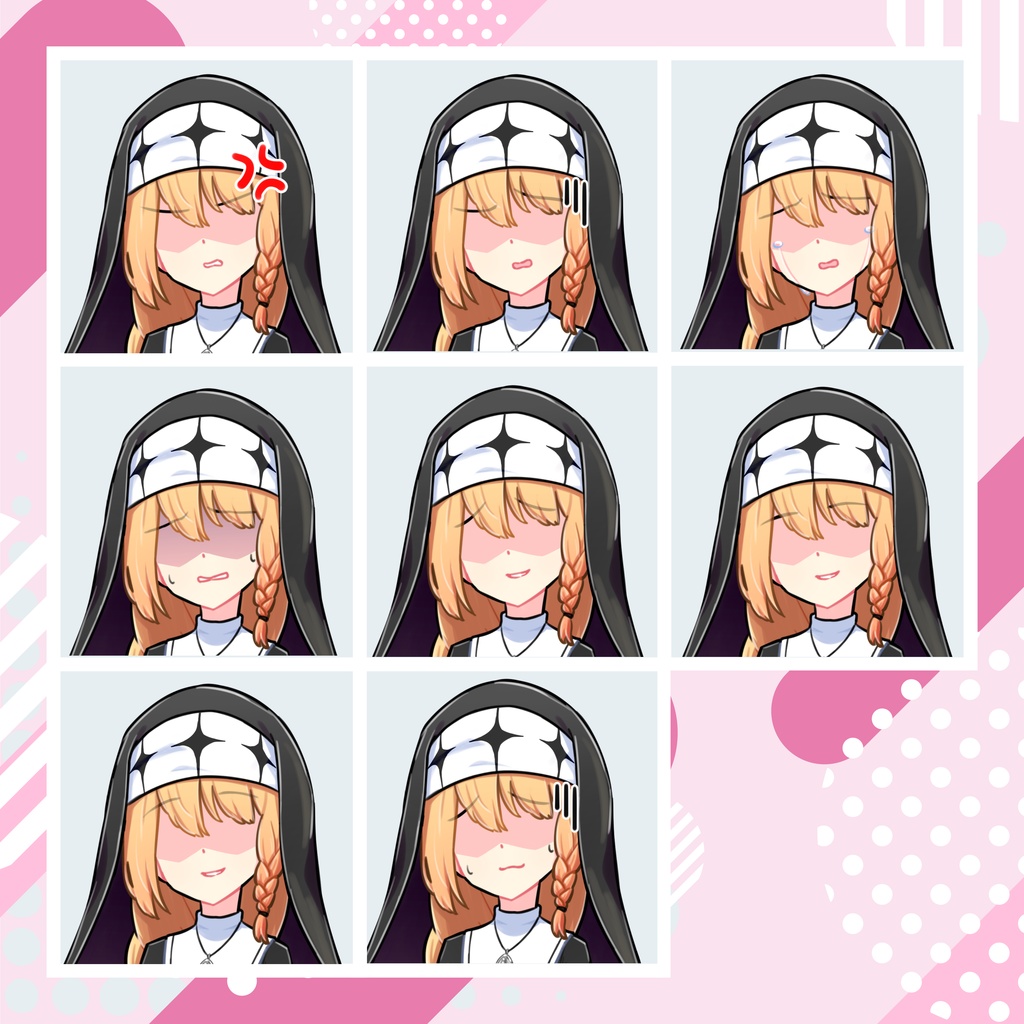 【TRPG立ち絵】飄々としたシスター|NPC|現代・日常