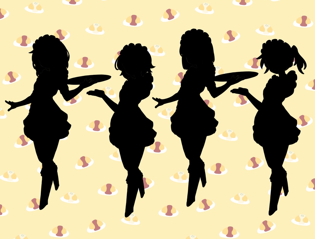 【TRPG立ち絵】ウェイトレスセット|NPC|現代・日常