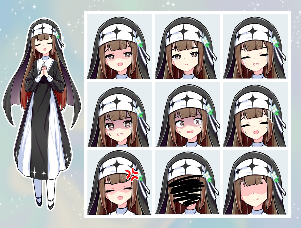 【TRPG立ち絵】シスターセット|NPC|現代・日常