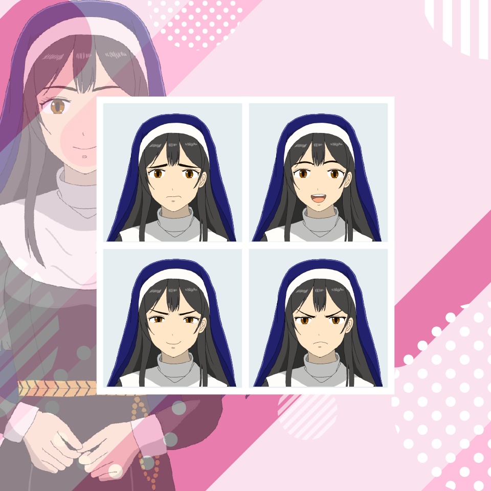 【TRPG立ち絵】シスター|NPC|現代・日常【無料】