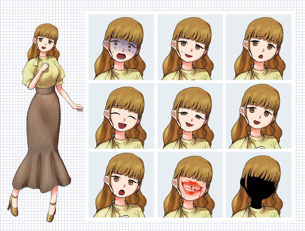 【TRPG立ち絵】OLシリーズ|NPC|現代・日常