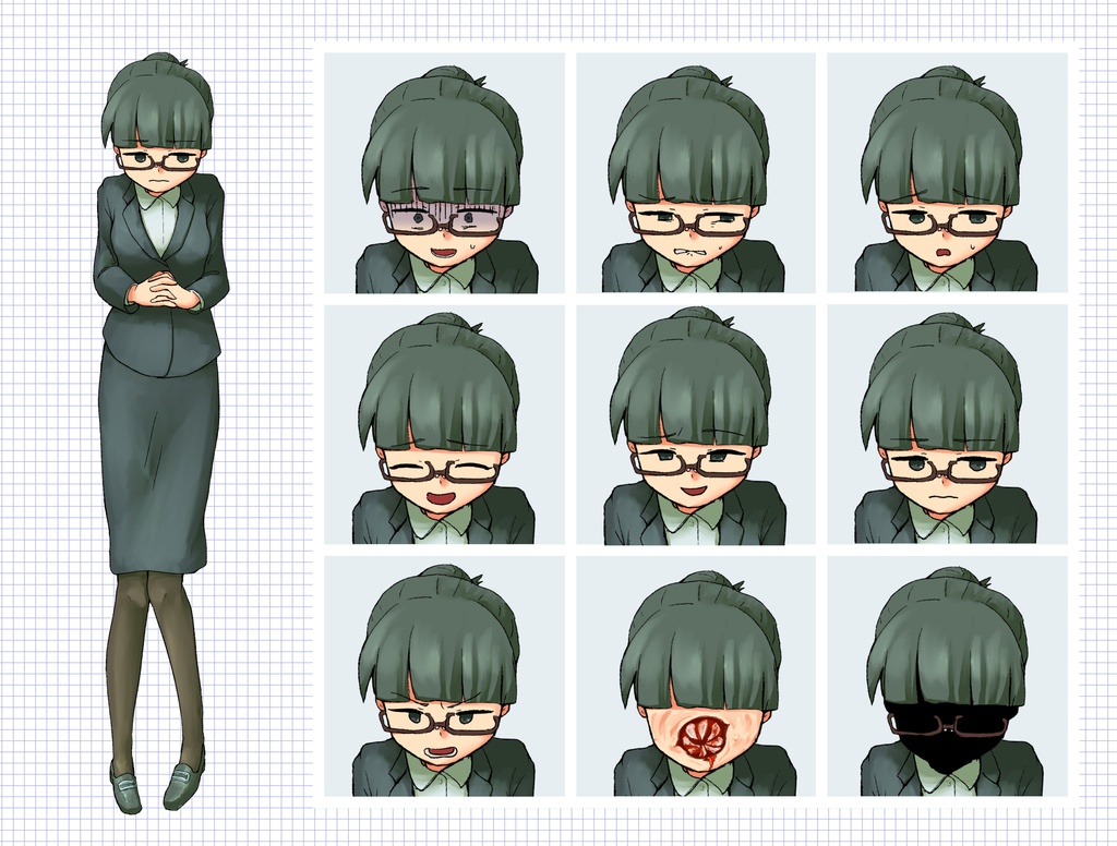 【TRPG立ち絵】OLシリーズ|NPC|現代・日常