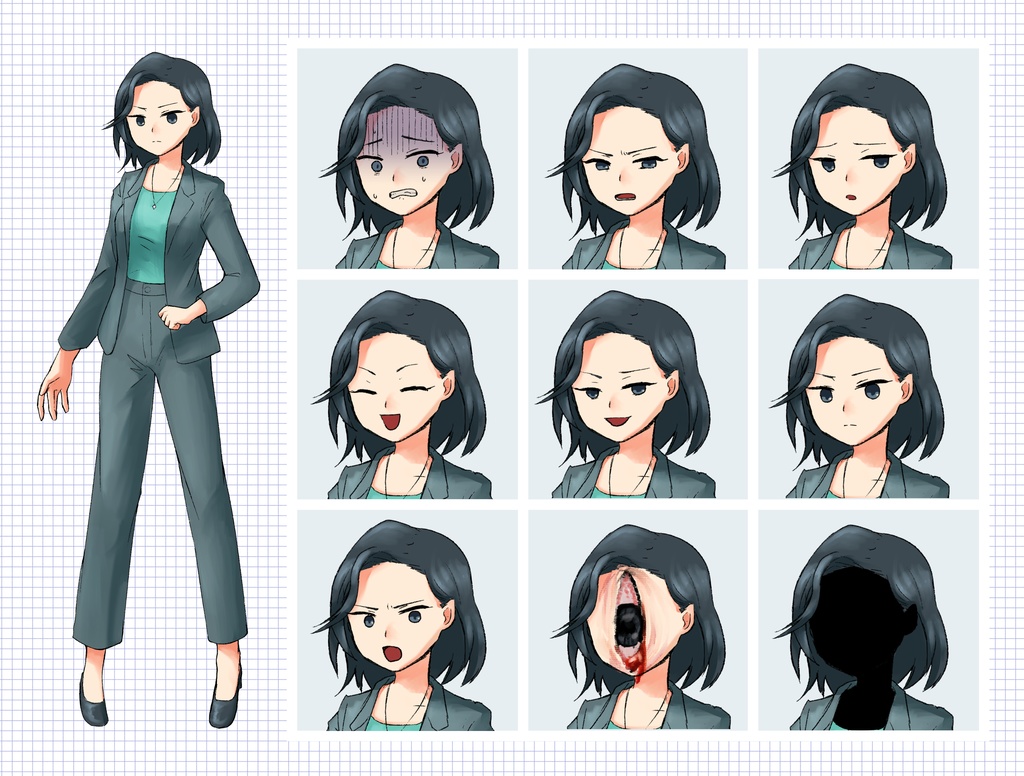 【TRPG立ち絵】OLシリーズ|NPC|現代・日常