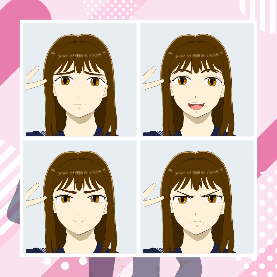 【TRPG立ち絵】元気な女子高生|NPC|現代・日常【無料】