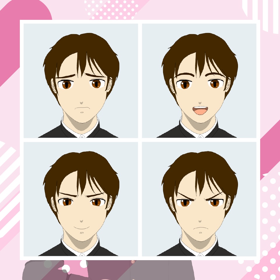 【TRPG立ち絵】普通の男子高校生|NPC|現代・日常【無料】