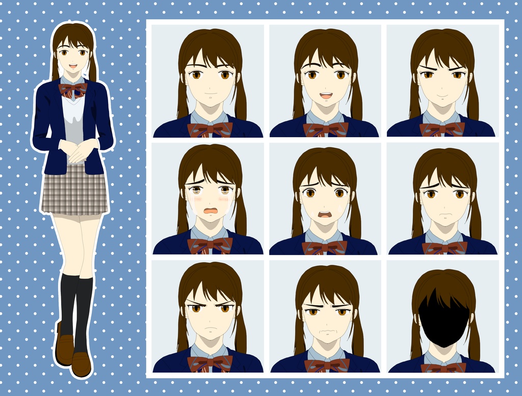 【TRPG立ち絵】高校生シリーズ|NPC|現代・日常【無料】