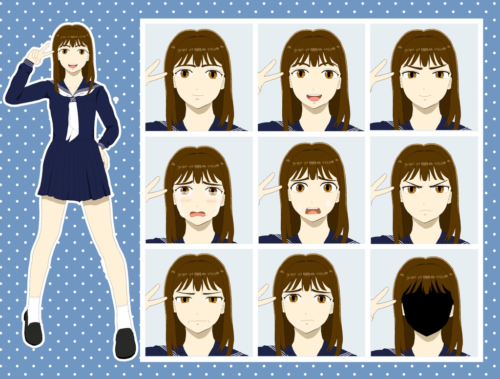 【TRPG立ち絵】高校生シリーズ|NPC|現代・日常【無料】