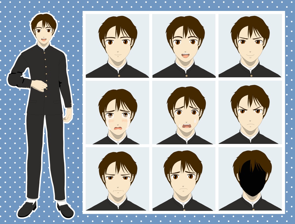 【TRPG立ち絵】高校生シリーズ|NPC|現代・日常【無料】