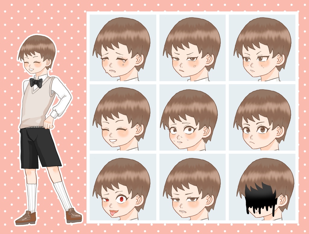 【TRPG立ち絵】強気な男の子&女性シリーズ|NPC|現代・日常