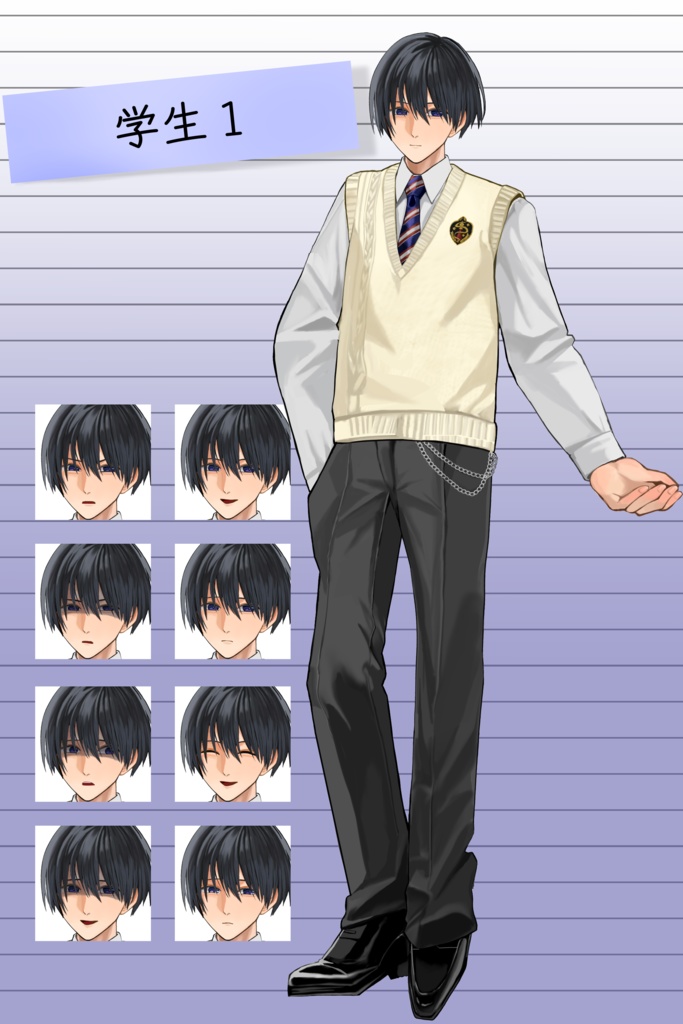 【TRPG立ち絵】学生1|NPC|現代・日常