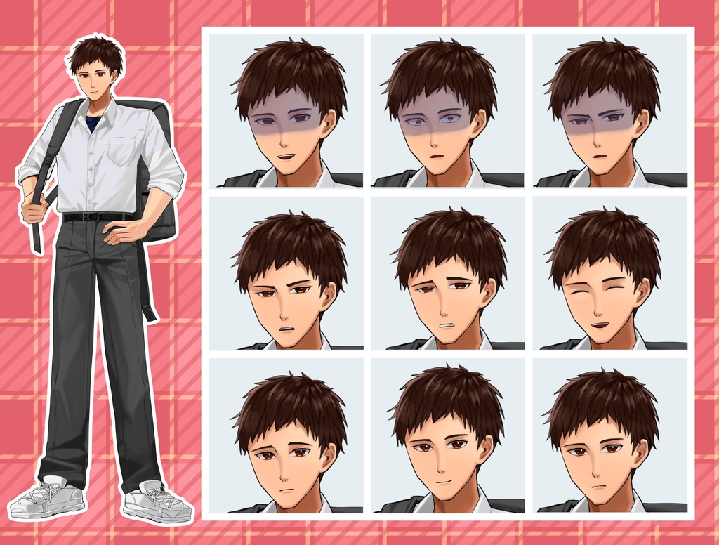 【TRPG立ち絵】一般学生シリーズ|NPC|現代・日常