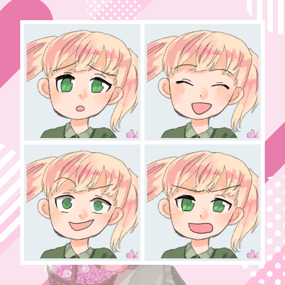 【TRPG立ち絵】花売りの少女|NPC|ファンタジー・日常【無料】